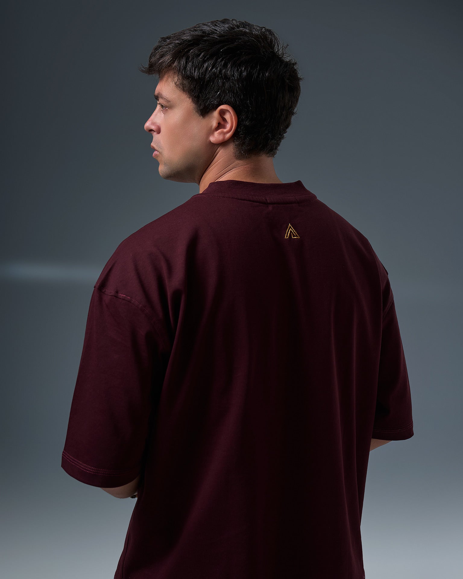 Boxyfit roundneck ( Burgundy )