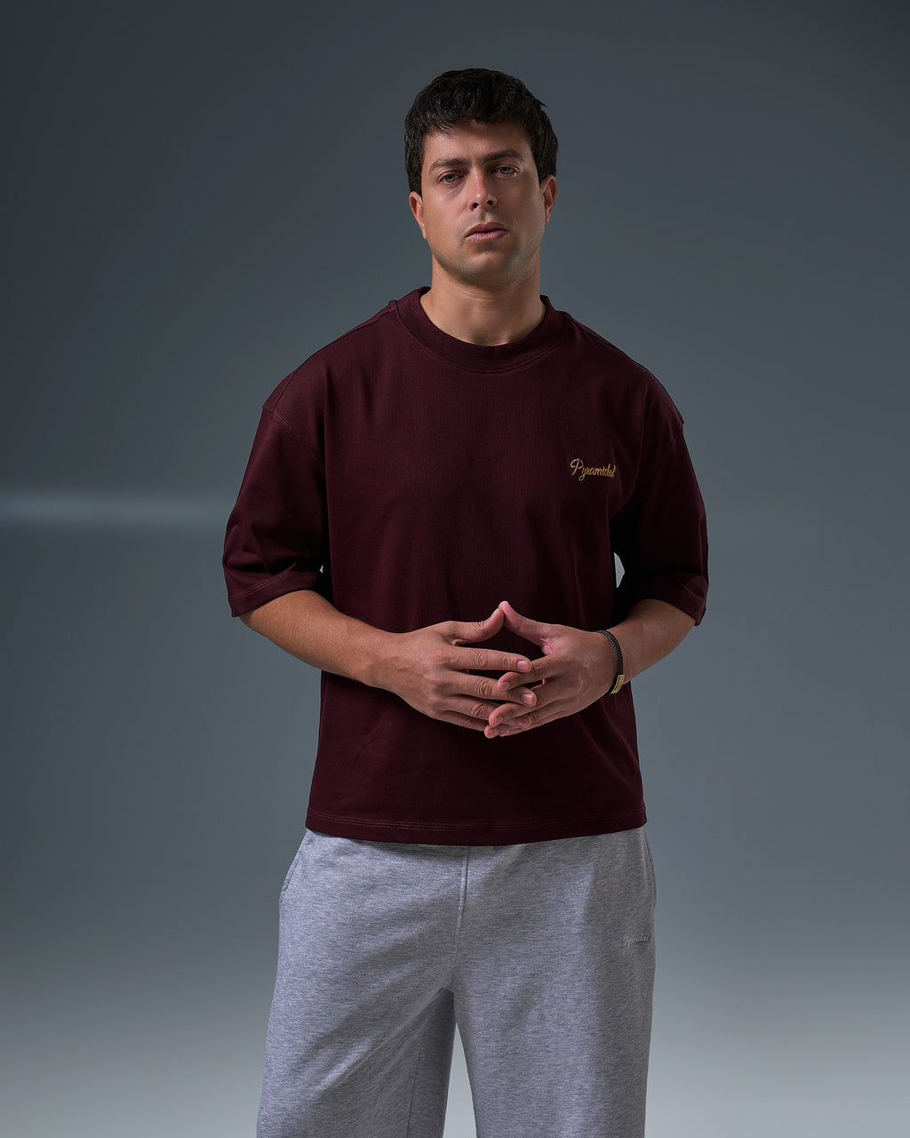 Boxyfit roundneck ( Burgundy )