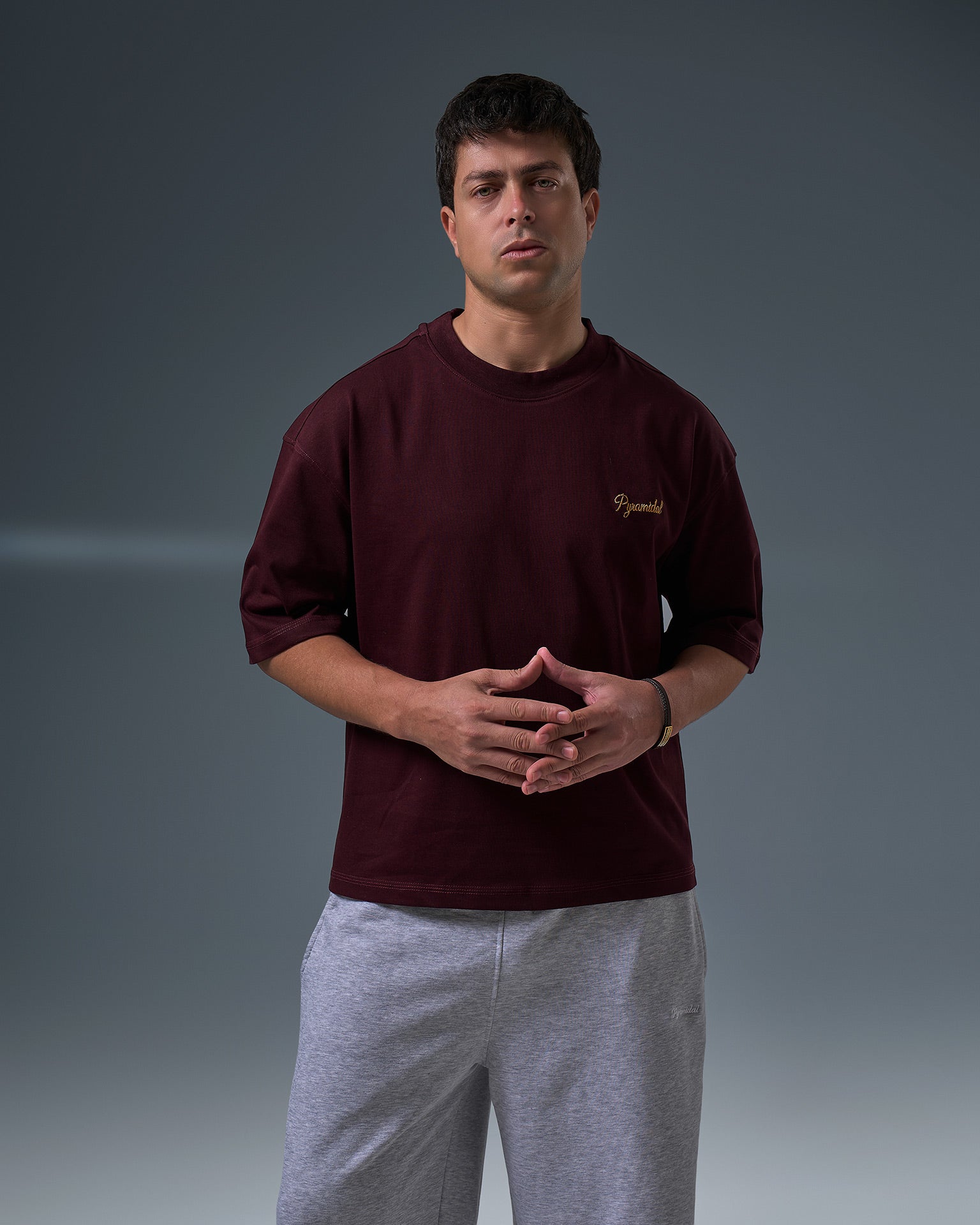 Boxyfit roundneck ( Burgundy )