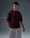 Boxyfit roundneck ( Burgundy )