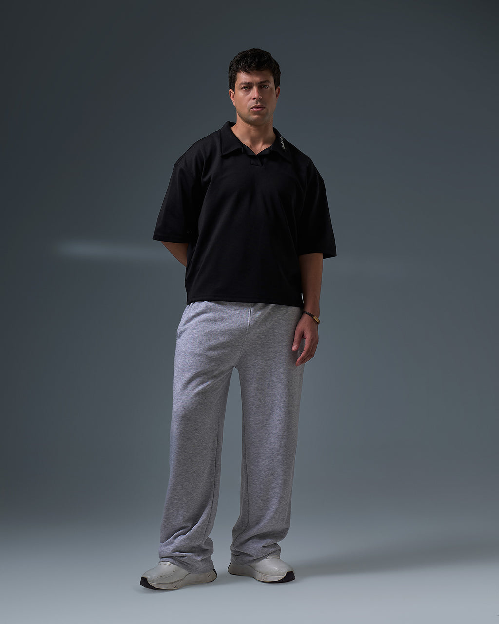 Boxyfit polo ( BLACK )
