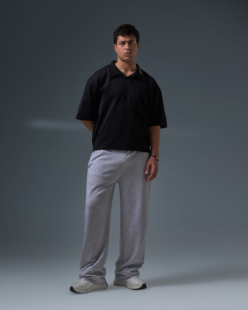 Boxyfit polo ( BLACK )