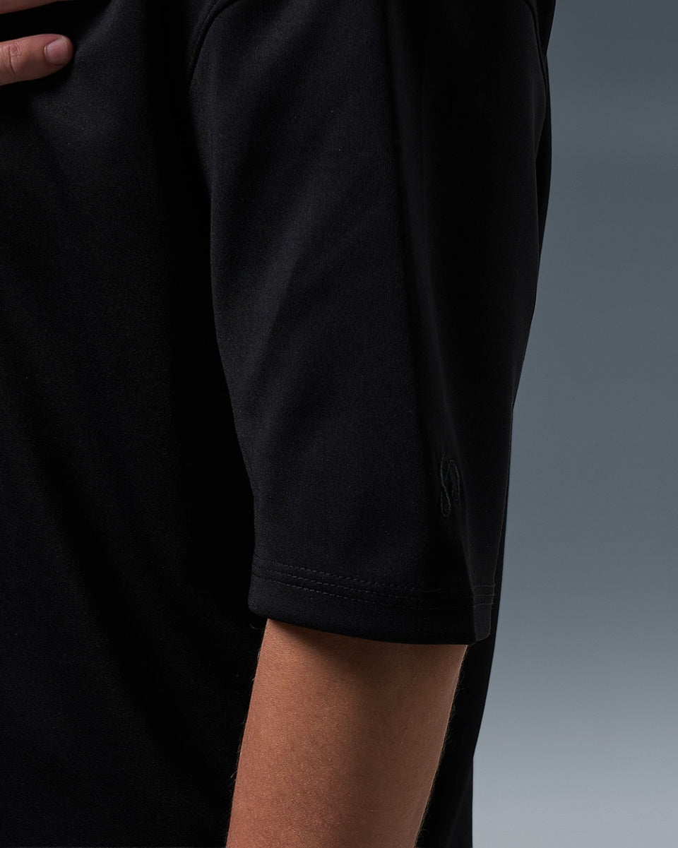 Boxyfit polo ( BLACK )