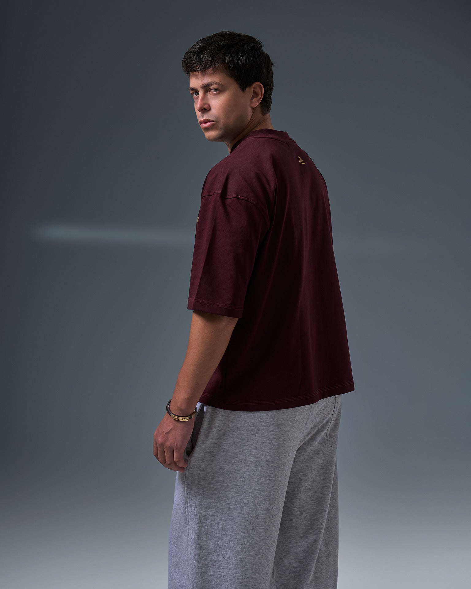Boxyfit roundneck ( Burgundy )
